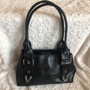 BNWOT black leather purse